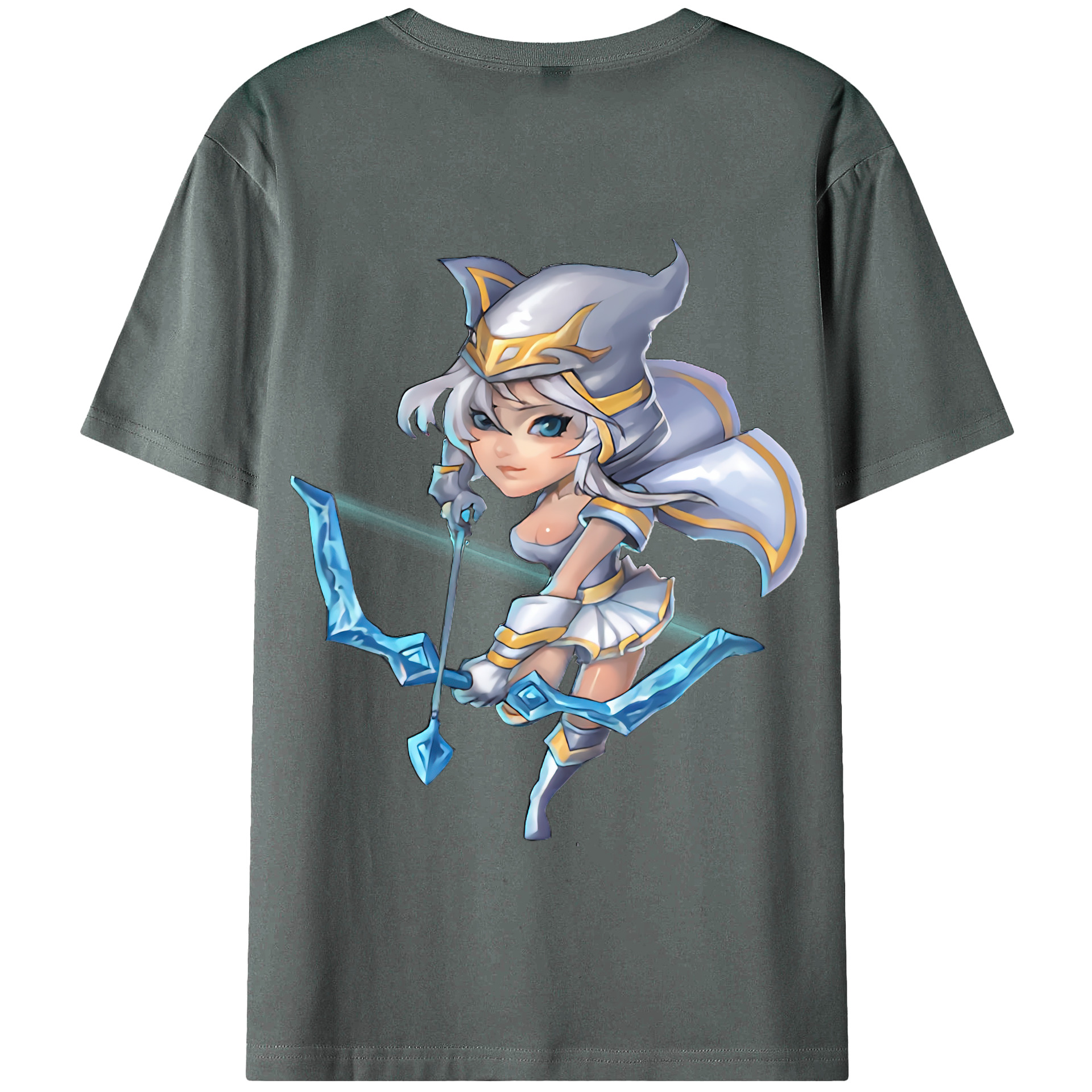 リーグ・オブ・レジェンド League of Legends LOL 綿100％半袖Tシャツ（背面プリント）